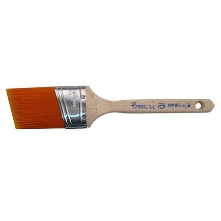 Proform Picasso PIC1-2.5 Paint Brush, Beechwood Handle, 2-1/2 in W, Angled Oval Brush, PBT Bristle 8221004