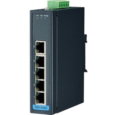 Advantech 5PORT 10/100MBPS UNMANANGED ENET SWITCH -10 60C DIN 12-48VDC IN EKI-2525-BE