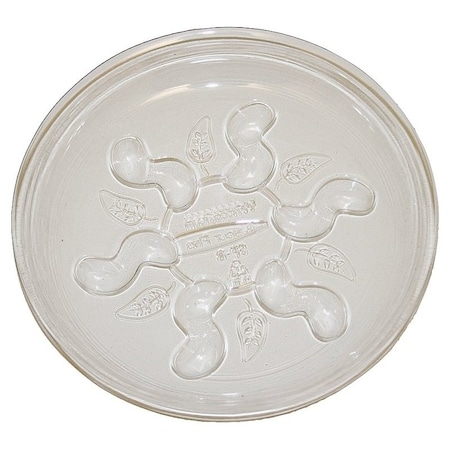 Gardeners Blue Ribbon Saucer Plus Plant Saucer, 14 in Dia, Round, Plastic, Clear SP14