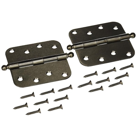 Patioplus 4 x 4 x 0.62 in. Radius Hinge with Ball Tips Steel PA576975