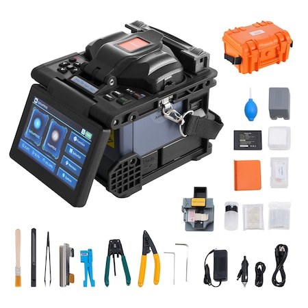 Vevor Fiber Fusion Splicer 6 Motors Core Alignment with 6s Splicing 13s Heating ALK-T7