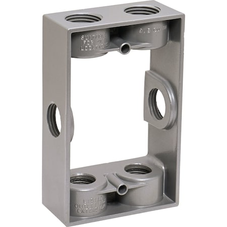 Southwire 1/2'' 6-Hole 1-Gang Weatherproof Extension Ring WB1650EXT-UPC