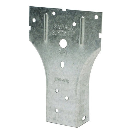 Simpson Strong-Tie SP1 Stud Plate Tie, 5-1/16 in L, 3-1/2 in W, Steel, Galvanized, Fastening Method: Nail SP1Z
