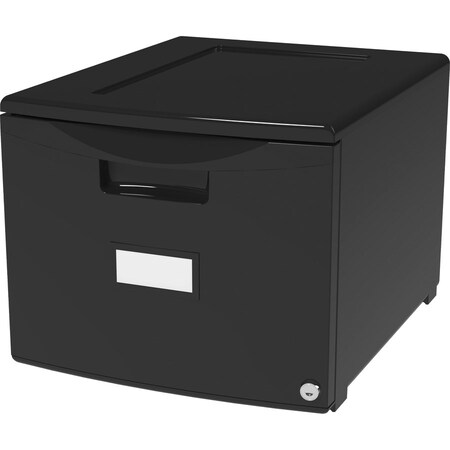 Storex One Drawer Mini File Cabinet, w/Lock 61265B01C