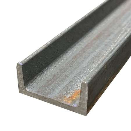 Online Metal Supply 1 in x 1/2 in x 1/8 in x 36 in, A36 Steel Channel, Hot Rolled STLCHLW1H0.5T0.125L36.1