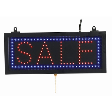 Aarco High Visibility LED ''SALE'' Sign, Small Size 6 3/4''Hx16 1/8''W SAL05S