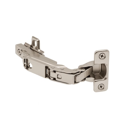 Sapphire Full Overlay Self-Closing Concealed No Radius Cabinet Hardware Hinge in Satin Nickel, 2PK SP-800952
