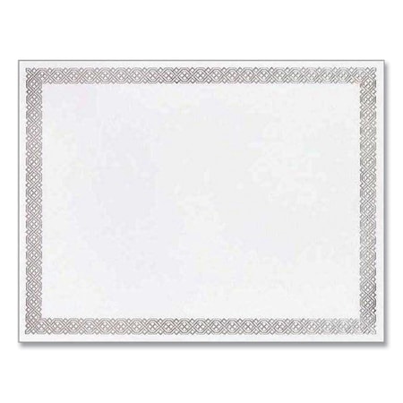 Cosco 8.5 x 11 in. Foil Border Certificates Holder, Ivory & Silver 963027S