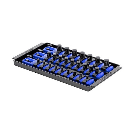 Ernst Manufacturing Socket Organizer, Blue, 5 5/16" D 8551
