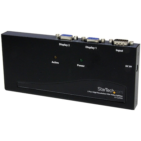 Startech.Com 2 Port High Resolution VGA Video Splitter - 350 MHz ST122PRO