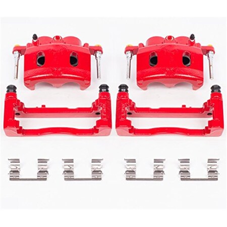 Track Usa Performance Floating Front Brake Calipers for 2007-2018 Cadillac Escalade, Red TR953942