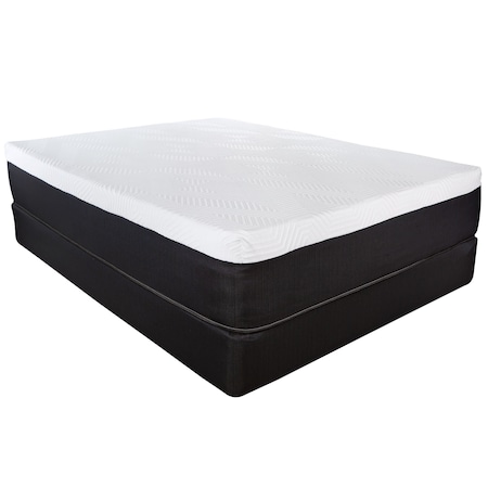 Homeroots 13" Hybrid Pocket Coil Gel Memory Foam Mattress 391699