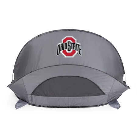 Picnic Time Family Of Brands NCAA Ohio State Buckeyes Manta Portable Beach Tent - Pop Up Tent 113-00-105-444-0