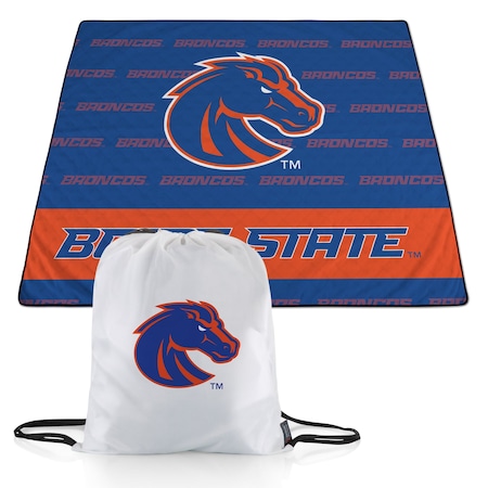 Picnic Time Family Of Brands NCAA Boise State Broncos Impresa Picnic Blanket - Lightweight Beach Blanket - Machine Washable 819-01-999-706-0