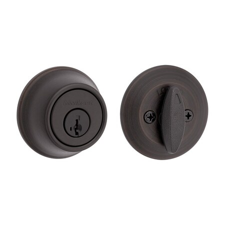Kwikset 660 Series Deadbolt, 3 Grade, Keyed Key, Zinc, Venetian Bronze, 2-3/8, 2-3/4 in Backset 66011PSMT6ALSTRKP