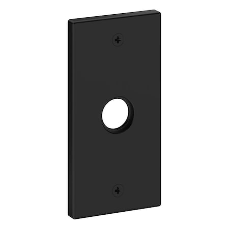 Baldwin Baldwin 5in Contemporary Single Dummy Rose Satin Black Finish R052190IDM