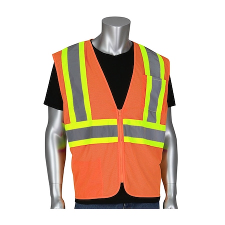 Pip ANSI Type R Class 2 Self-Extinguishing Value Mesh Vest 305-MVZSE-OR/3X