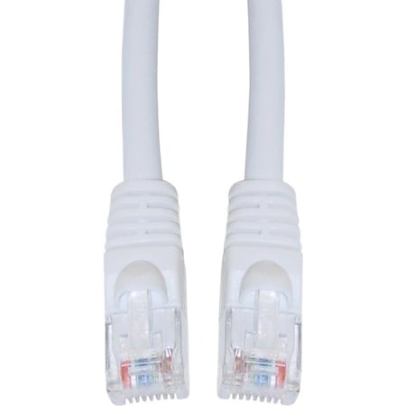 Cable Wholesale Cat6 White Copper Ethernet Patch Cable, Snagless/Molded Boot, POE Compliant, 14 foot 10X8-09114