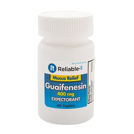 Reliable-1 Laboratories Guaifenesin, 400mg, 60PK 69618006106