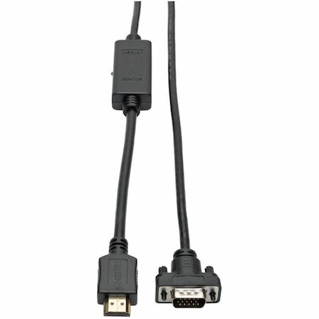 Tripp Lite HDMI to VGA Active Adapter Cable Low Profile HD15 M/M 1080p 10ft P566-010-VGA
