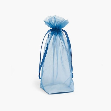 Nashville Wraps Smoke Blue Square Gusseted Sheer Bag, 3x3x9, 10PK GHB339BL