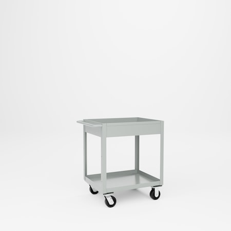 Pucel Tray Top Box Truck, 24 in W x 30 in D x 37 in H, 6 in Deep Box, Gray TT-2430-6P