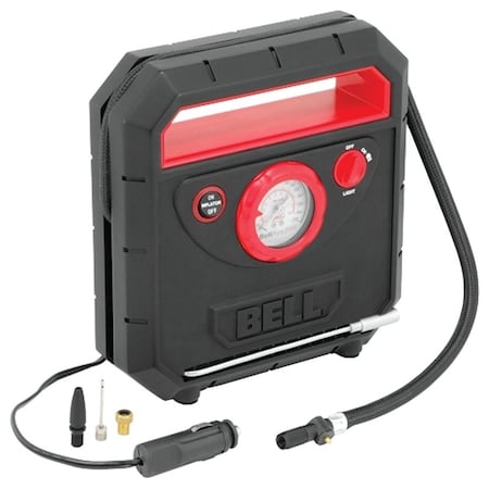 Genuine Victor 3000 Series 22-1-33000-8 Tire Inflator, 12 V, 1 to 150 psi Pressure, Dial, ABS, Black/Red 33000-8