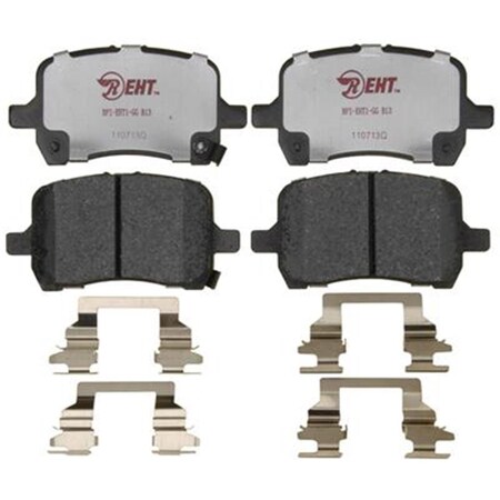 R/M Brakes RM Brakes EHT1028H Ceramic Brake Pad Set With Hardware R53-EHT1028H