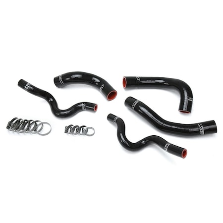 Hps Performance High Temp Reinforced Silicone Radiator Coolant Hose Kit, Black, 57-1630-BLK