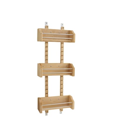 Rev-A-Shelf Maple Wood; Steel, Natural Maple, 10.13 in W, 25 in H, 4 in D 4ASR-15