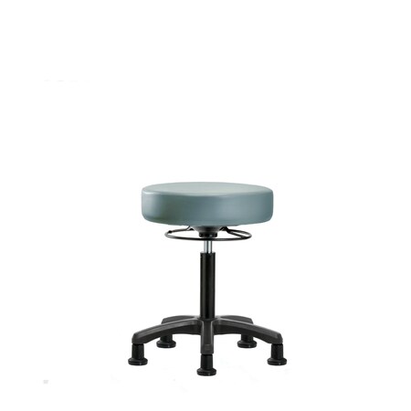 Blue Ridge Ergonomics Vinyl Mini-Stool, Med Bench, Glides, Storm BR-VMBMS-RG-NF-RG-8822