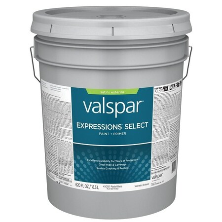 Valspar Expressions Select 4500 Latex Paint, Acrylic Base, Satin, Pastel Base, 5 gal 028.0045002.008