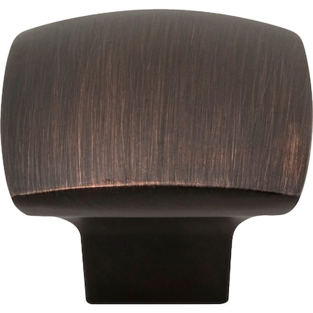 Hardware Resources Jeffrey Alexander Sonoma 1-3/16'' Length Brushed Oil Rubbed Bronze Square Knob 431DBAC