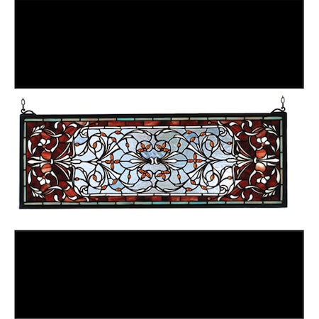 Meyda Tiffany 10 Inch H X 28 Inch W Versaille Transom Window 98059