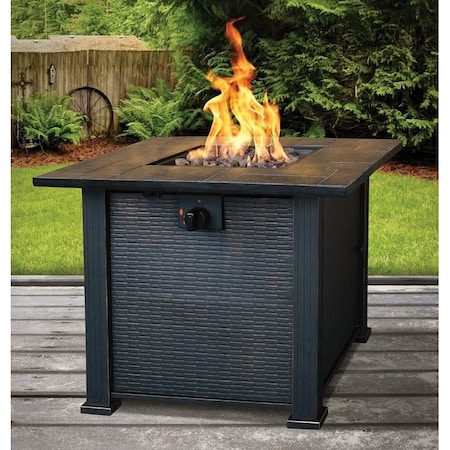 Seasonal Trends Table Patio Fire Essential, 30 in OAW, 30 in OAD, 24.21 in OAH, Impulse Ignition 50169