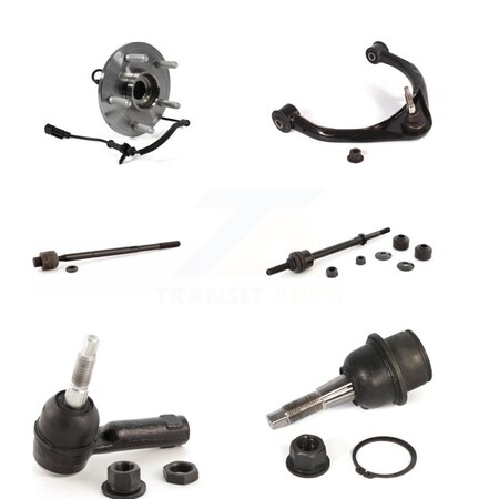 Transit Auto Front Left Bearing Upper Control Arm Lower Ball Joint Tie Rod Link Kit 6Pc For Ram 1500 K7T-106994