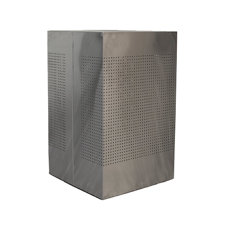Witt Industries Large Square Stainless Receptacle CL40-SS