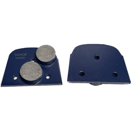 Vantage Product Lavina Metal Bond Diamond Tool, 2 Round Segments, 30/40 Grit, Hard Bond M-LAV-2R3040-H