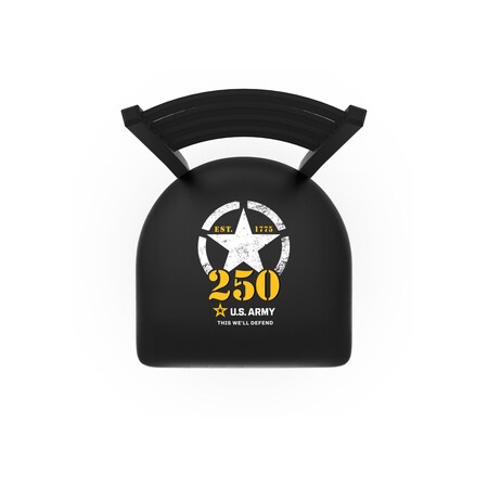 Holland Bar Stool Co United States Army - 250 Years 18in Chair with Black Wrinkle Finish L00418