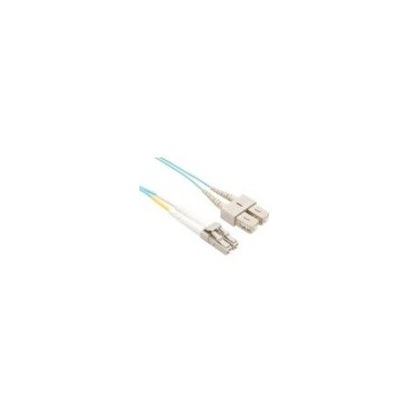 Unc Group 15 Meter Om4 40Gig Lazerspeed Fiber Optic Cable, Aqua, Pvc Jacket FJ5G4LCSC-15M