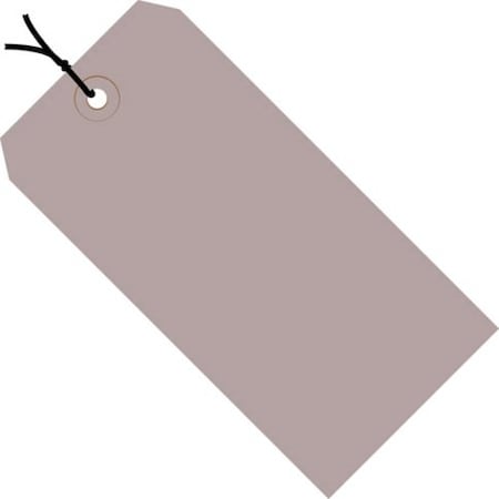 Partners Brand Shipping Tags, Pre-Strung, 13 Pt., 6 1/4" x 3 1/8", Gray, PK1000 G11082F