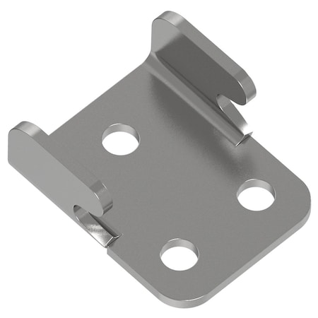 Southco Toggle Style Draw Latch, Keeper, Steel, Zinc Plate, Bright chromate TL-17-601-07