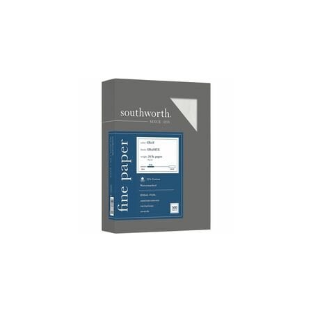 Southworth Paper, Granit, 24#500Sh, Gy Pk SOU914C
