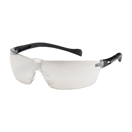Bouton Optical Rimless Safety Glasses with Black Temple, I/O Lens and Anti-Scratch Coating 250-MT-10075