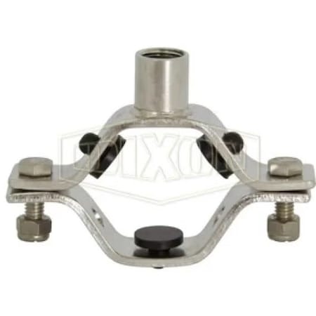 Dixon Hexagonal Hanger with Nitrile Grommet and Coupler, 3 in Pipe/Tube, Stainless Steel B24RGC-G300