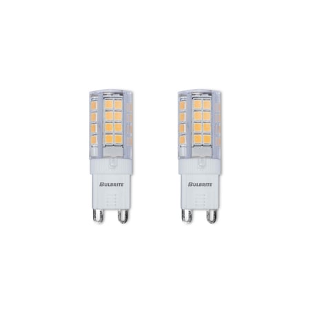 Bulbrite 30-Watt Equivalent T4 Non-Dimmable Bi-Pin (G9) LED Light Bulb Soft White, 2PK 861513