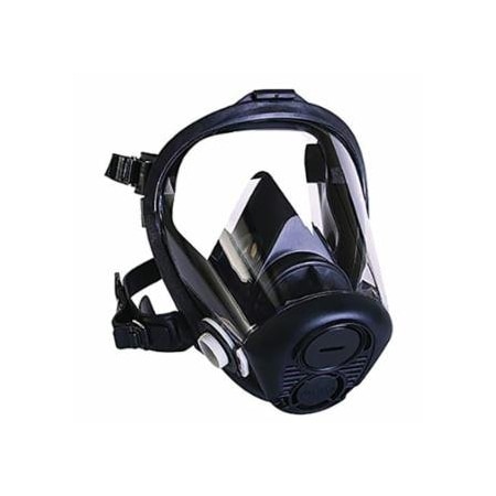 North Full Facepieces, Large, Resists Particulates, Chemical, Contamination, Silicone/Polycarbonate 068-RU65001L