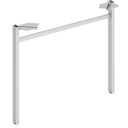 Seatsolutions 30 in. Mod Worksurface U-Leg Support, Silver SE2493443