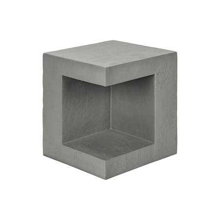 Monarch Specialties Accent Table 25"h, Indoor or Outdoor, Side Table, Nightstand, Square, Grey, Modern I 4130
