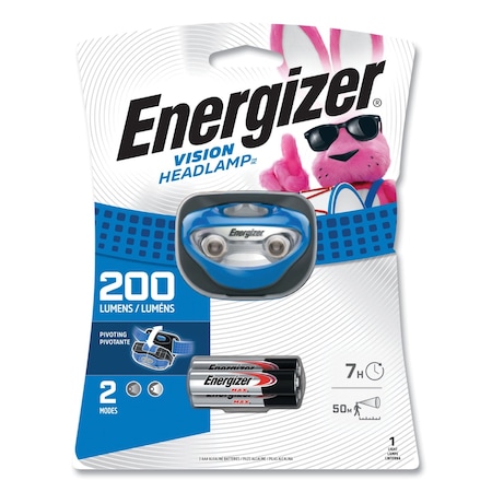 Energizer LED Headlight, 3 AAA Batteries (Included), Blue HDA32E
